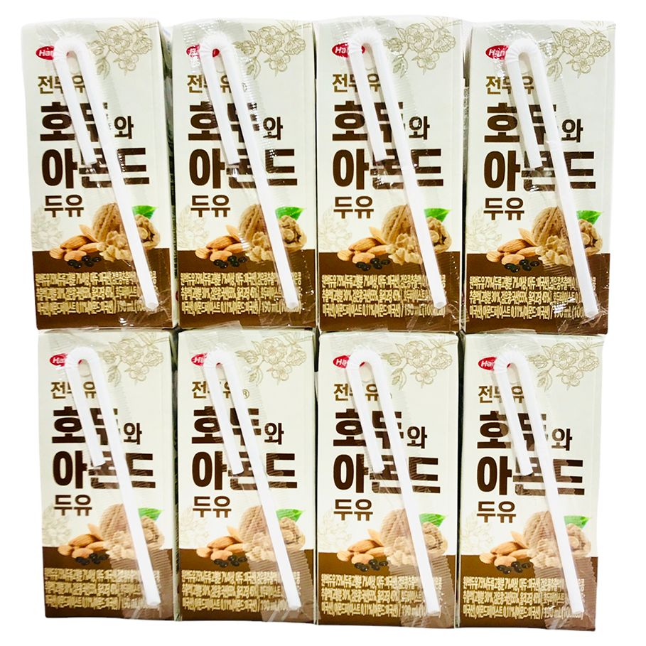 Combo 8 Hộp Sữa óc chó hạnh nhân Hàn Quốc Hanmi - Thơm Ngon Bổ Dưỡng