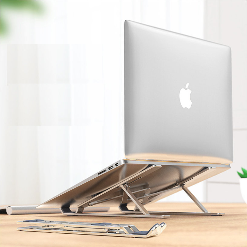 Giá đỡ laptop stand nhôm hỗ trợ tản nhiệt có thể gấp gọn điều chỉnh độ cao để máy tính xách tay