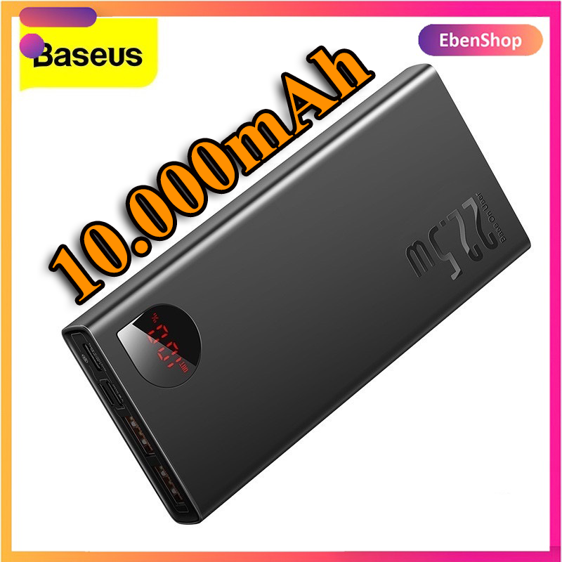 Pin sạc dự phòng Baseus Adaman Metal 10000 mAh sạc nhanh PD 3.0 QC 4.0 22.5W