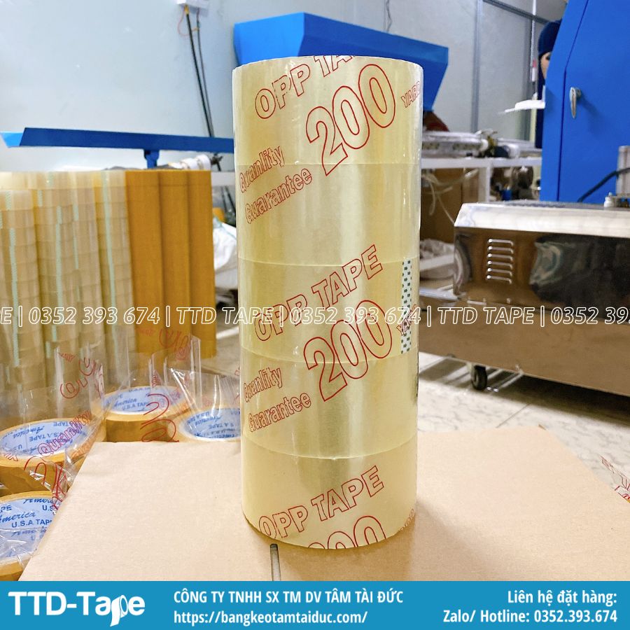 Băng keo 6cm - 6f 200 yard 1.8kg 1 cây 5 cuộn
