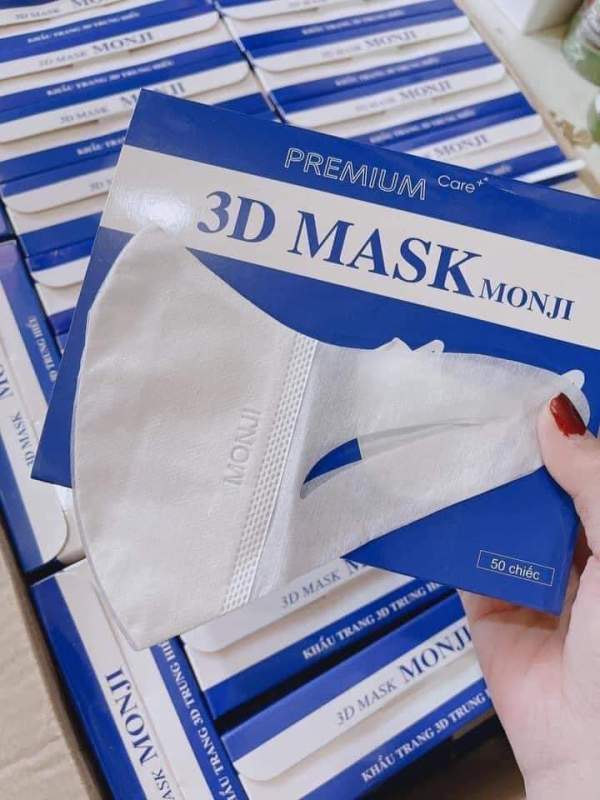 Khẩu trang 3D mask cao cấp lọc bẩn , khói bụi  Hộp 50 cái