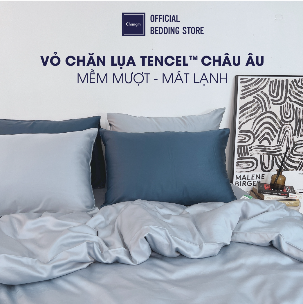 [Nhiều màu] Vỏ chăn lụa 100% Tencel tự nhiên Changmi Bedding nhập khẩu Châu Âu chính hãng mềm mượt và mát lạnh
