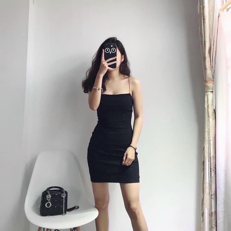 Váy 2 dây ôm body trẻ trung duyên dáng