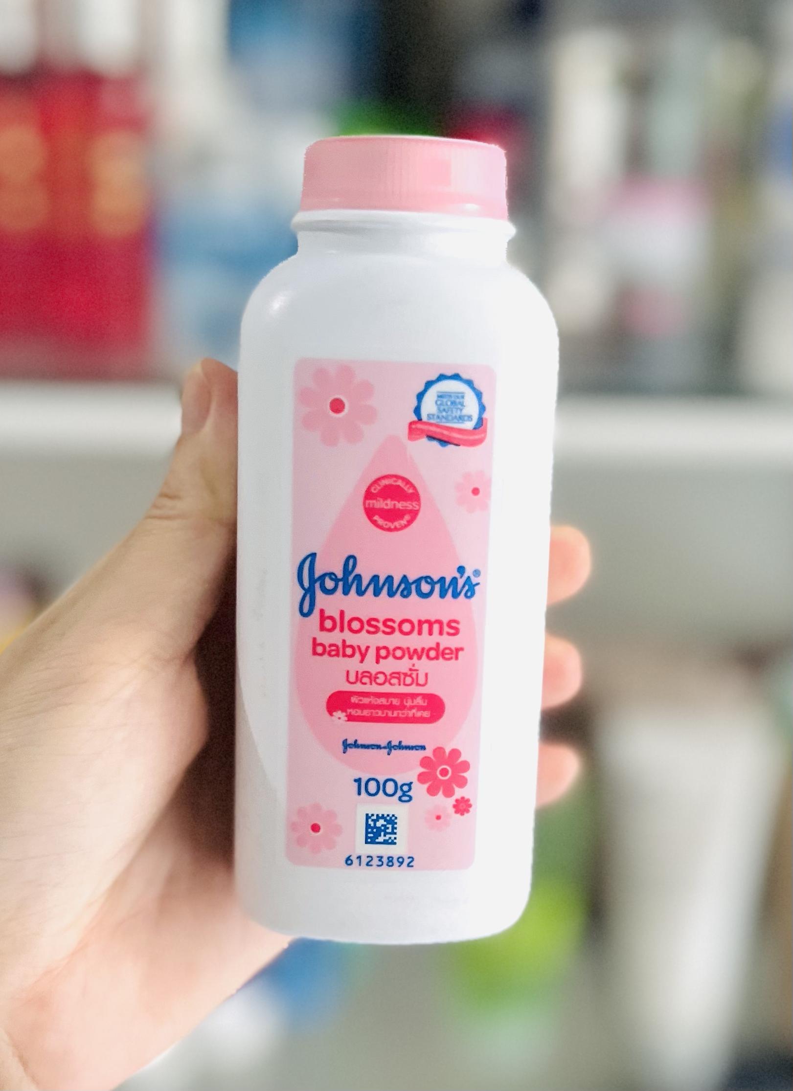 1 chai - phấn thơm cho bé johnson's blossoms baby powder - có 2 loại cho khách chọn - 100g hoặc 380g