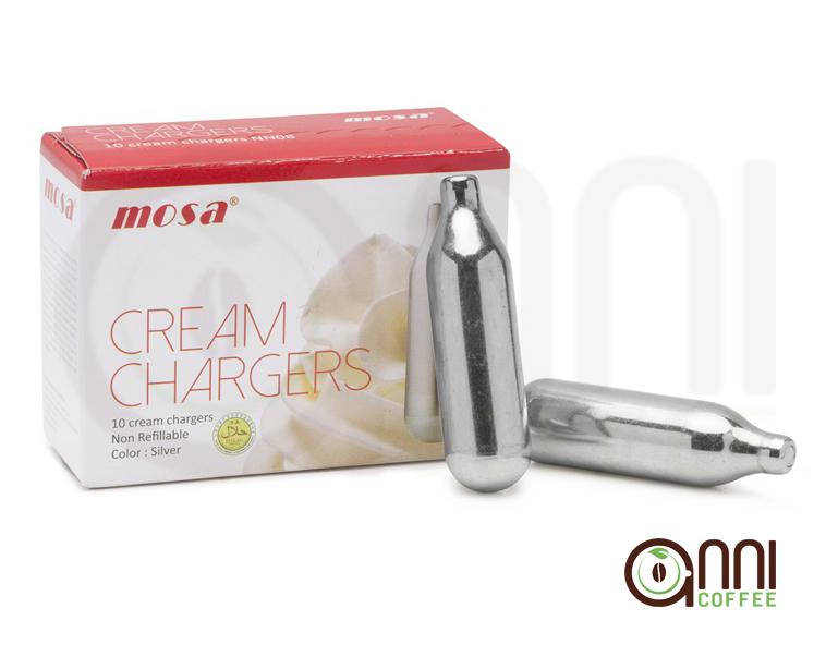 Viên Gas Bình Xịt Kem MOSA CREAM CHARGER N20 - Dùng để tạo bọt kem, trang trí kem tươi, whipping cream - Gía thành ổn định - Là dụng cụ hỗ trợ đắt lực cho các Barista - Hàng nhập khẩu chính hãng