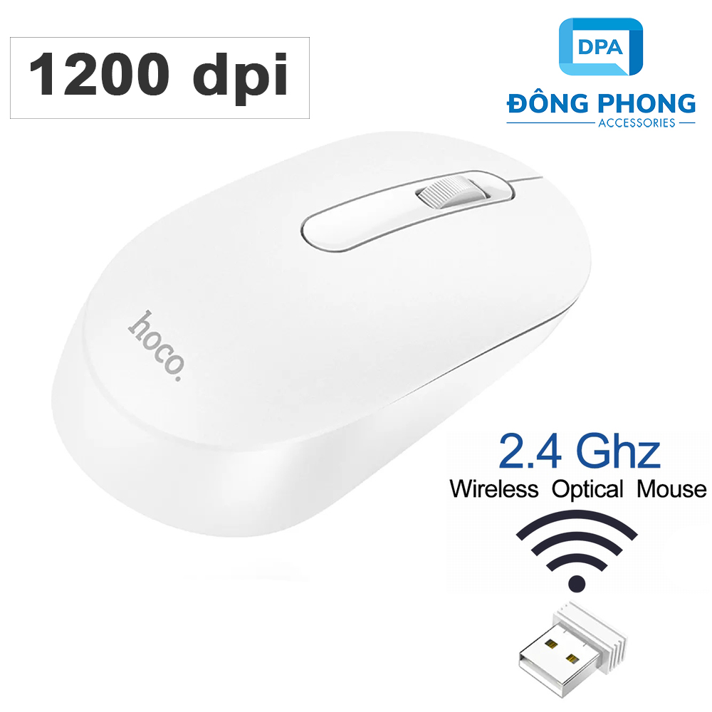 Chuột Không Dây Hoco Gm14 Chính Hãng - Mouse Wireless