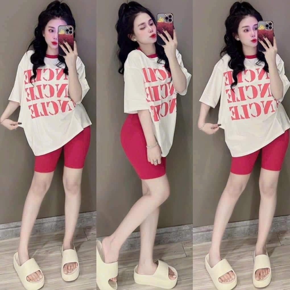Đồ bộ thời trang mùa hè năng động cá tính