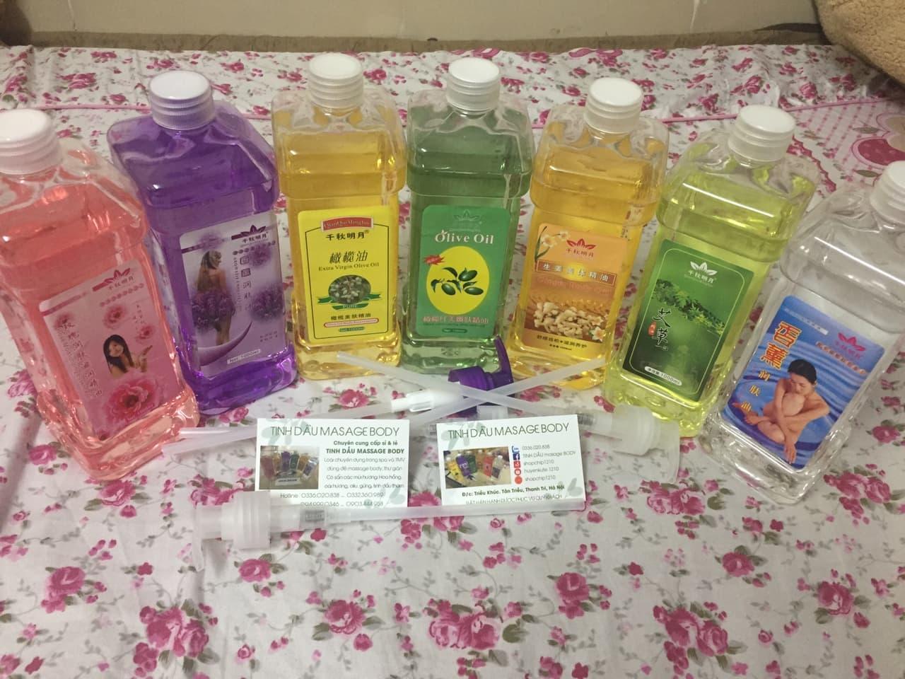 Tinh dầu massage body chai nhỏ 550ml