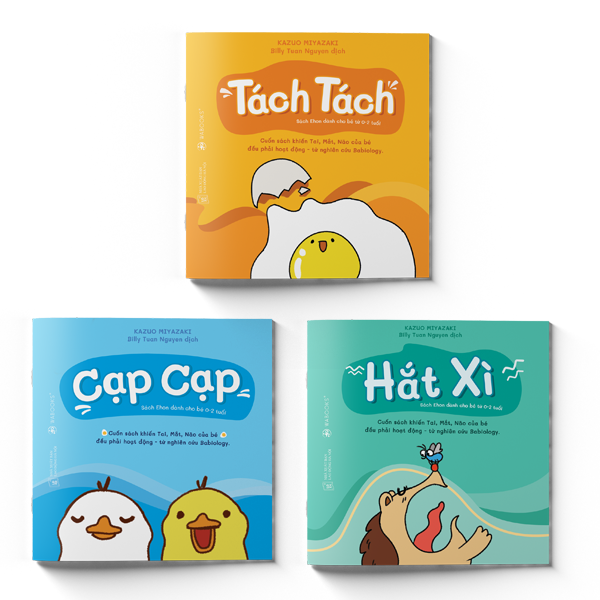 Sách ehon - thật bất ngờ - combo 3 cuốn ehon nhật bản dành cho bé từ 0 - 2 tuổi
