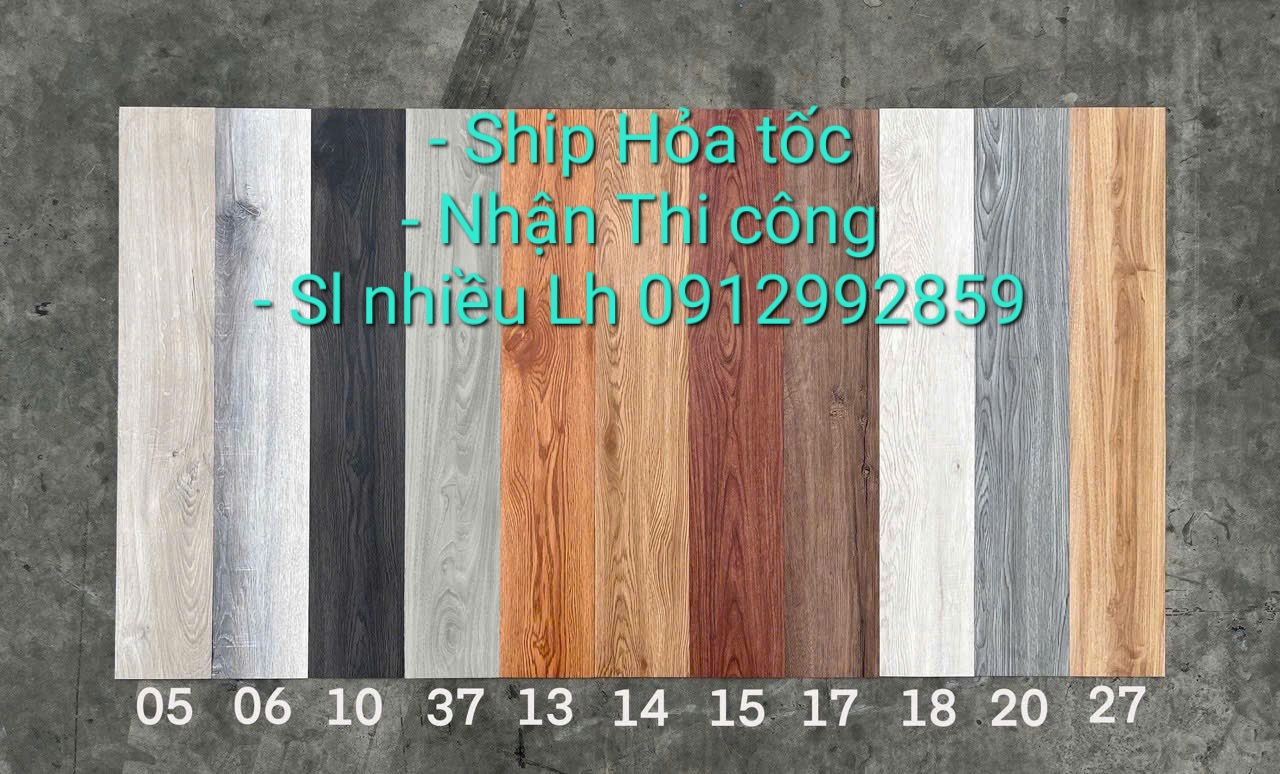 1 miếng Sàn nhưa giả gỗ keo tự dán dày kt 91.4 x 15cm/tấm, Chỉ bóc là dán