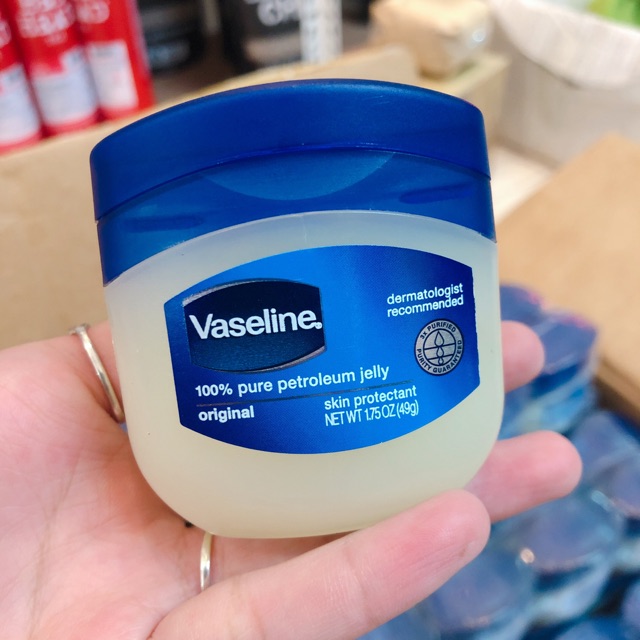 Kem dưỡng ẩm chống nứt nẻ Vaseline 100 Pure Petroleum Jelly 49g Hàng Mỹ - Sáp Dưỡng Nẻ VASELINE Đa Năng - Sáp nẻ Vaseline
