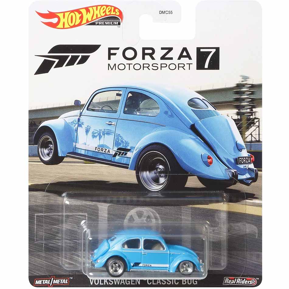 Xe mô hình bánh cao su 1/64 Hot Wheels Premium Forza Motorsport Volkswagen "Classic Bug"
