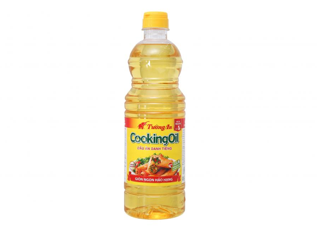 Combo 4 chai dầu ăn tường an cooking oil 1l- hàng chính hãng date mới