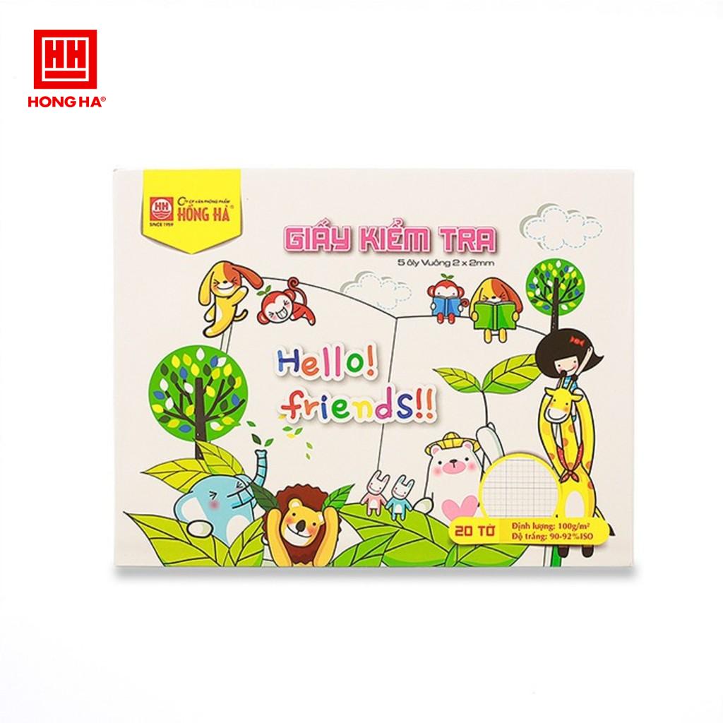 Giấy kiểm tra 5 ô ly Hello Friend 4935 (5 tập)