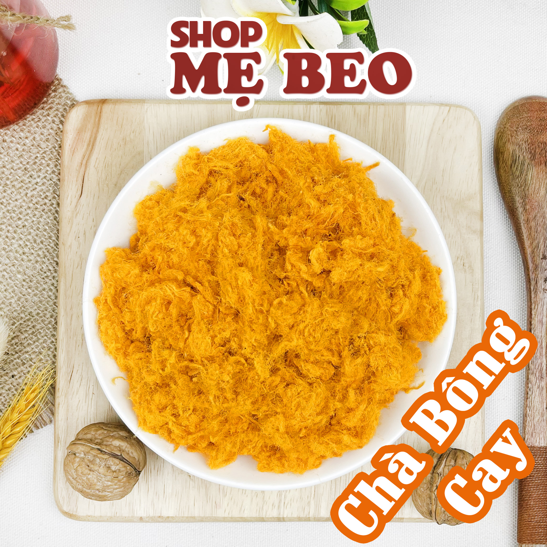 Chà bông gà xù cay nhẹ