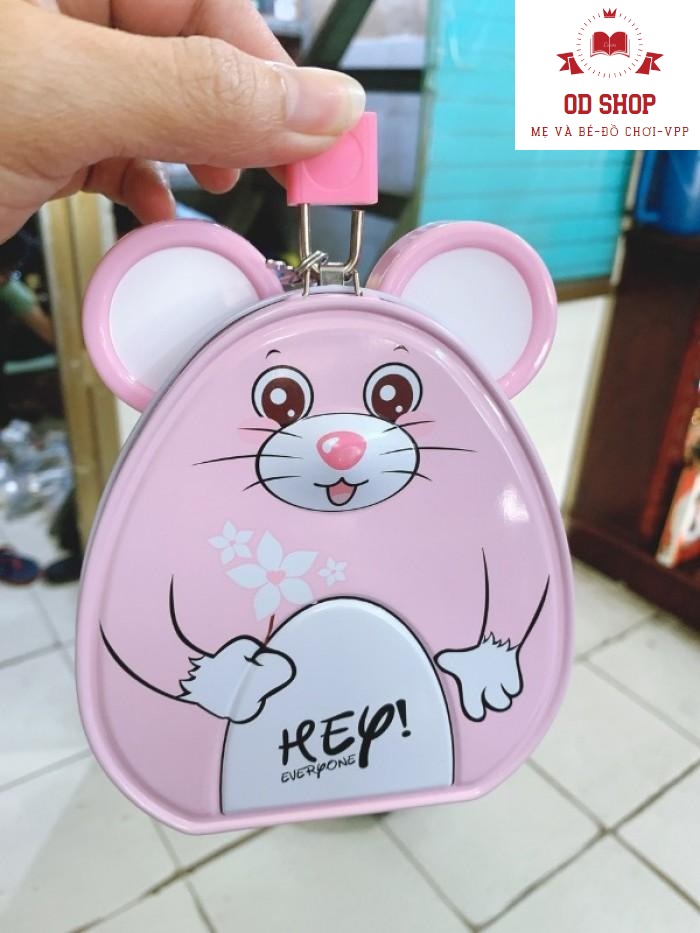 KÉT SẮT MINI HỘP HÌNH CHUỘT TIẾT KIỆM TIỀN NGỘ NGHĨNH ĐÁNG YÊU CHO BÉ, CÓ KÈM KHÓA, KÉT SẮT MINI HÌNH CON CHUỘT CHO BÉ, KÉT SẮT MINI CHO BÉ HÌNH CHUỘT SIÊU CUTE - HỘP TIẾT KIỆM ĐỰNG TIỀN THÔNG MINH CÓ KHÓA CHO BÉ, KÉT SẮT, HỘP ĐỰNG TIỀN