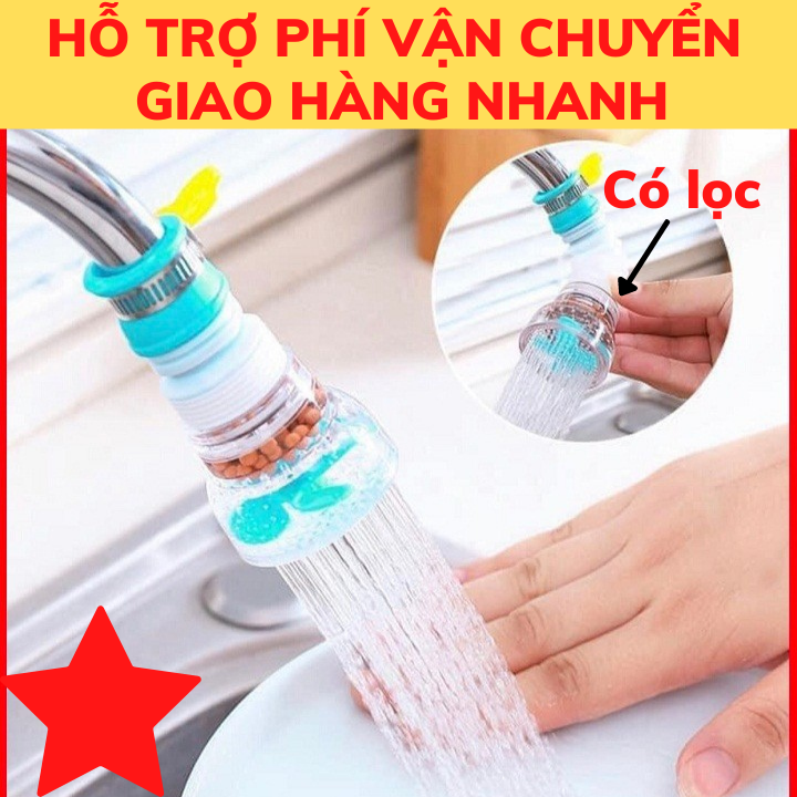 Đầu nối vòi rửa bát - vòi rửa chén tăng áp  - đầu gắn vòi nước rửa chén kéo dài thông minh xoay 360 độ tiết kiệm nước