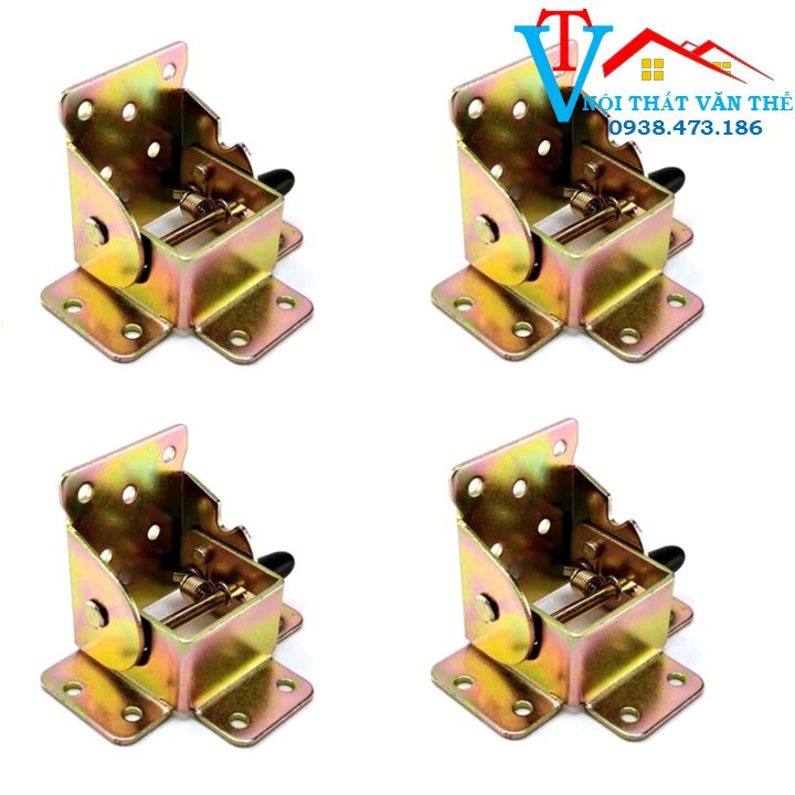 phụ kiện bản lề chân bàn xếp gọn bộ 4 cái ( có khóa)