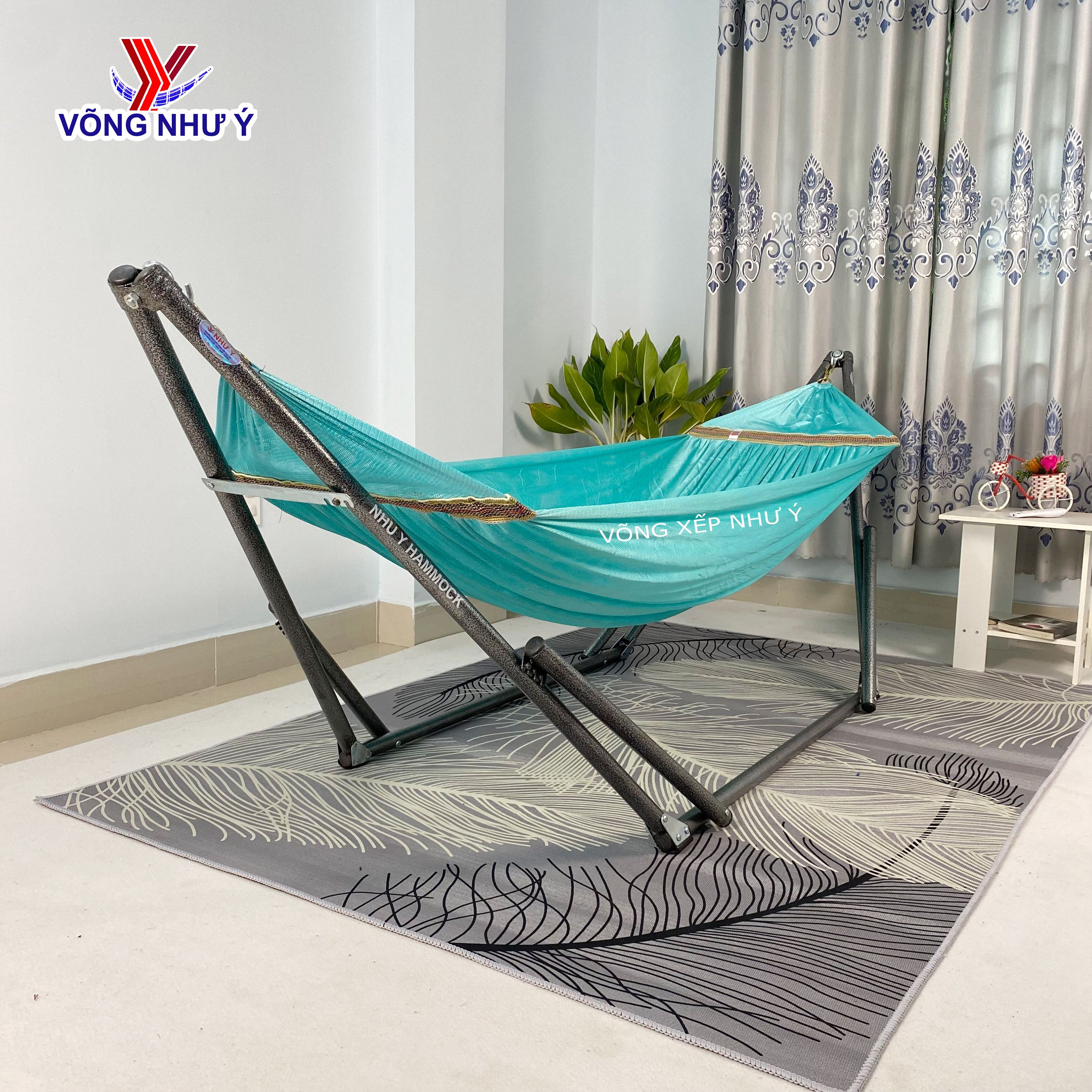 Võng xếp cao cấp Như Ý dày chắc chất lượng cao sơn tĩnh điện sản xuất tại xưởng gia đình giá rẻ lưới dày