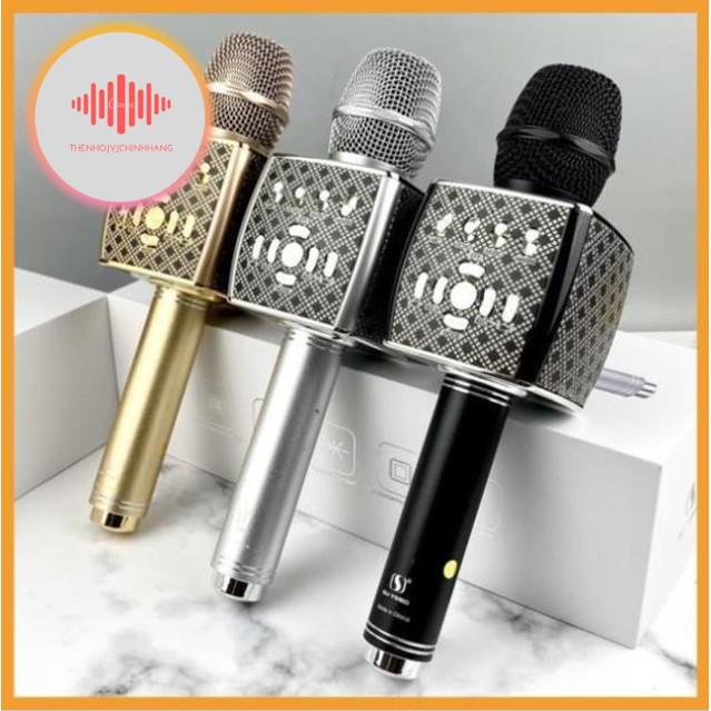 ﺴ¤ ⚡Giá Rẻ⚡ Mic không dây Karaoke Bluetooth YS-95 Tích Hợp Loa Bass Không Dây Dùng Hát Tại Nhà Hoặc Livetream
