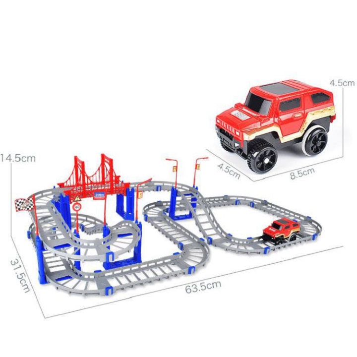 Bộ lắp ráp đường đua ô tô 88 chi tiết ,bộ đồ chơi đường ray xe lửa,bộ lắp ráp đường ray xe lửa,	bộ đồ chơi lắp ghép đường ray