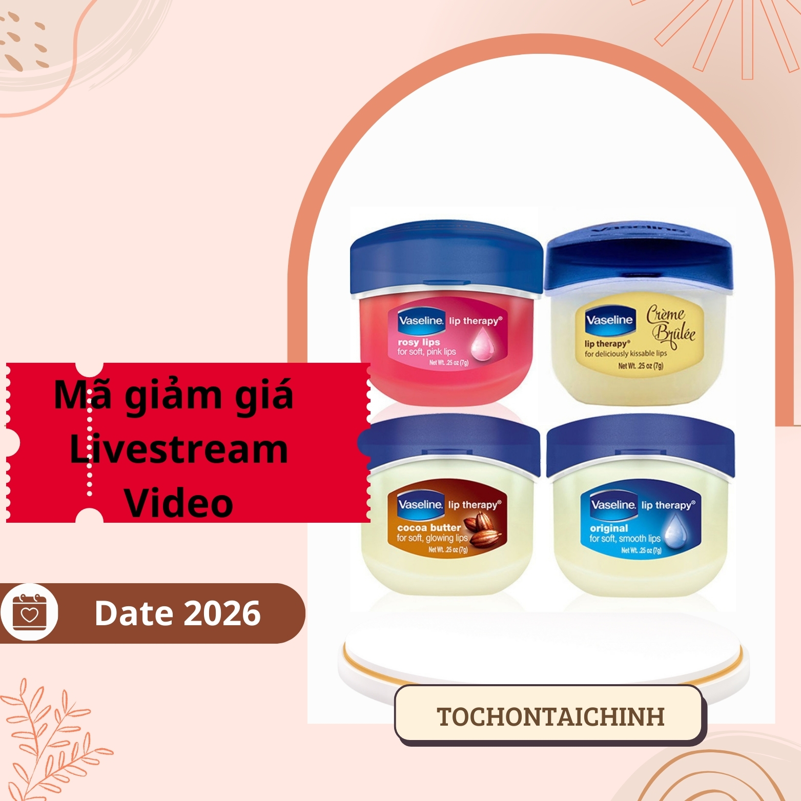 Dưỡng môi Vaseline 7g