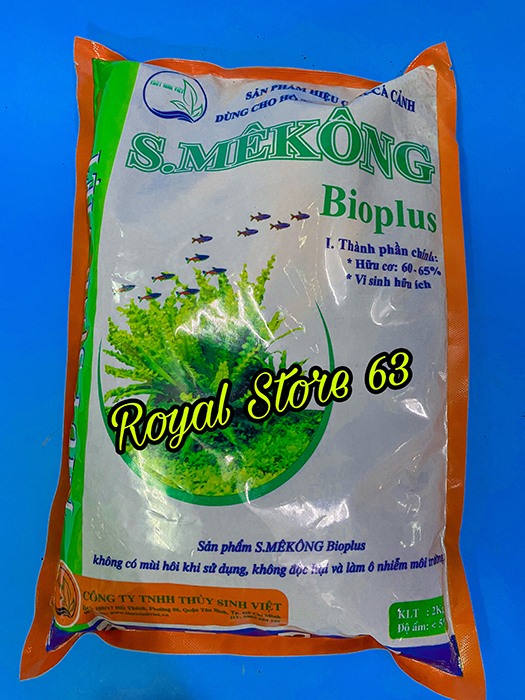 Phân nền thủy sinh SMêKông II BioPLus cho bể cá