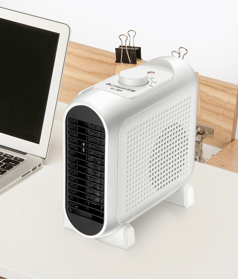 Máy sưởi để bàn , quạt sưởi mini, Làm nóng nhanh PTC, cấp khí góc rộng lớn, vỏ ABS chống cháy