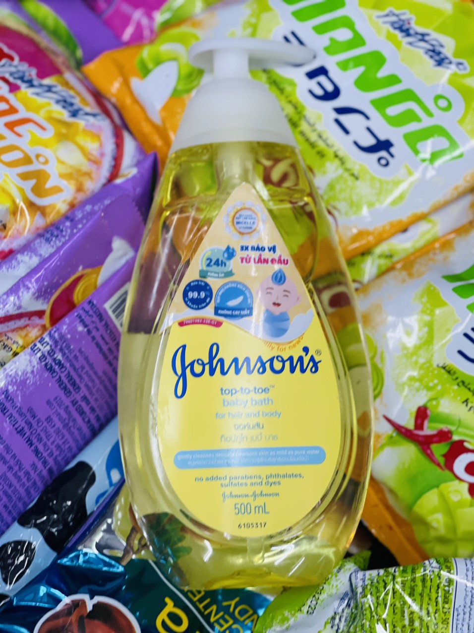 Sữa Tắm Gội Johnson Baby Top-To-Toe 500mlGiúp làn da sạch mềm mại