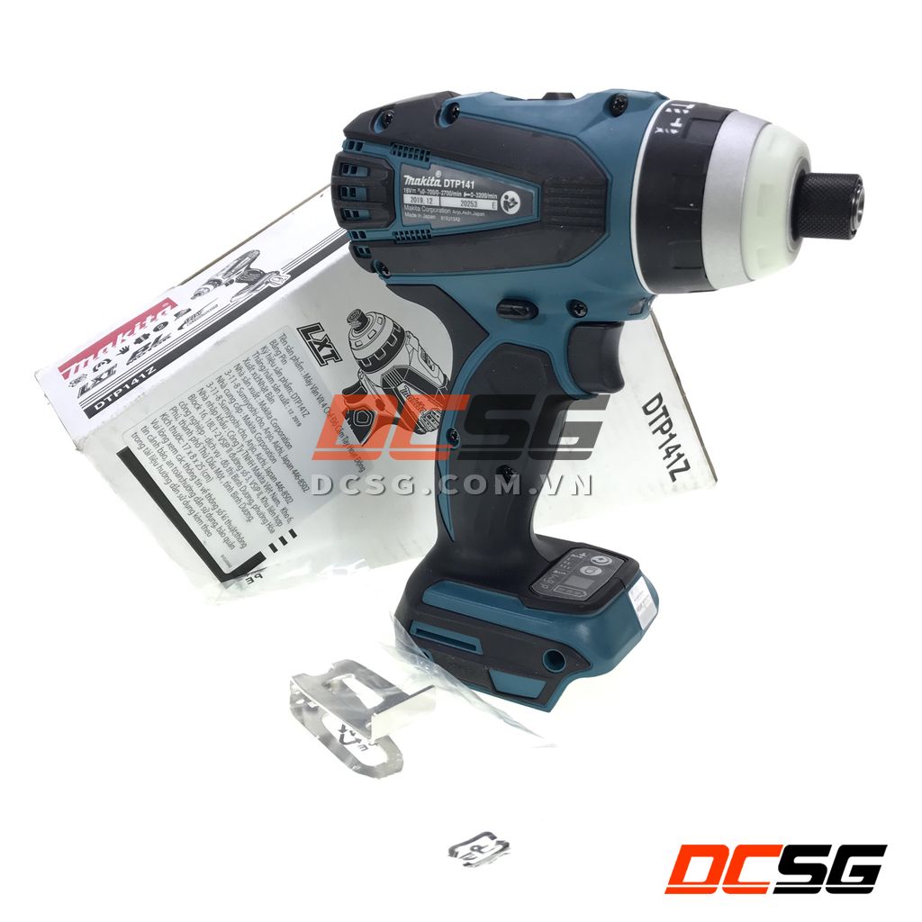 Máy vặn vít 4 chức năng 10/21/8mm dùng pin 18v makita dtp141z