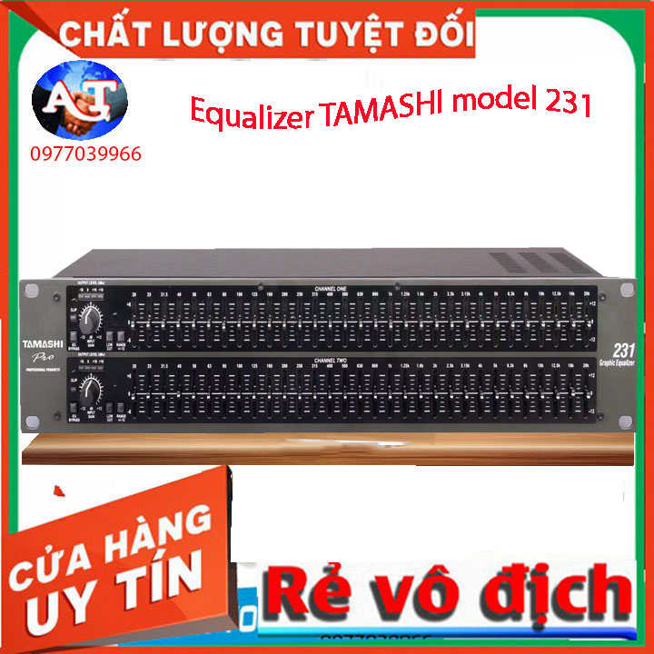 Chính hãng lọc xì tamashi 231EQ -Đầu lọc xì Equalizer 231 cho tiếng nhạc trong trẻo sắc nét