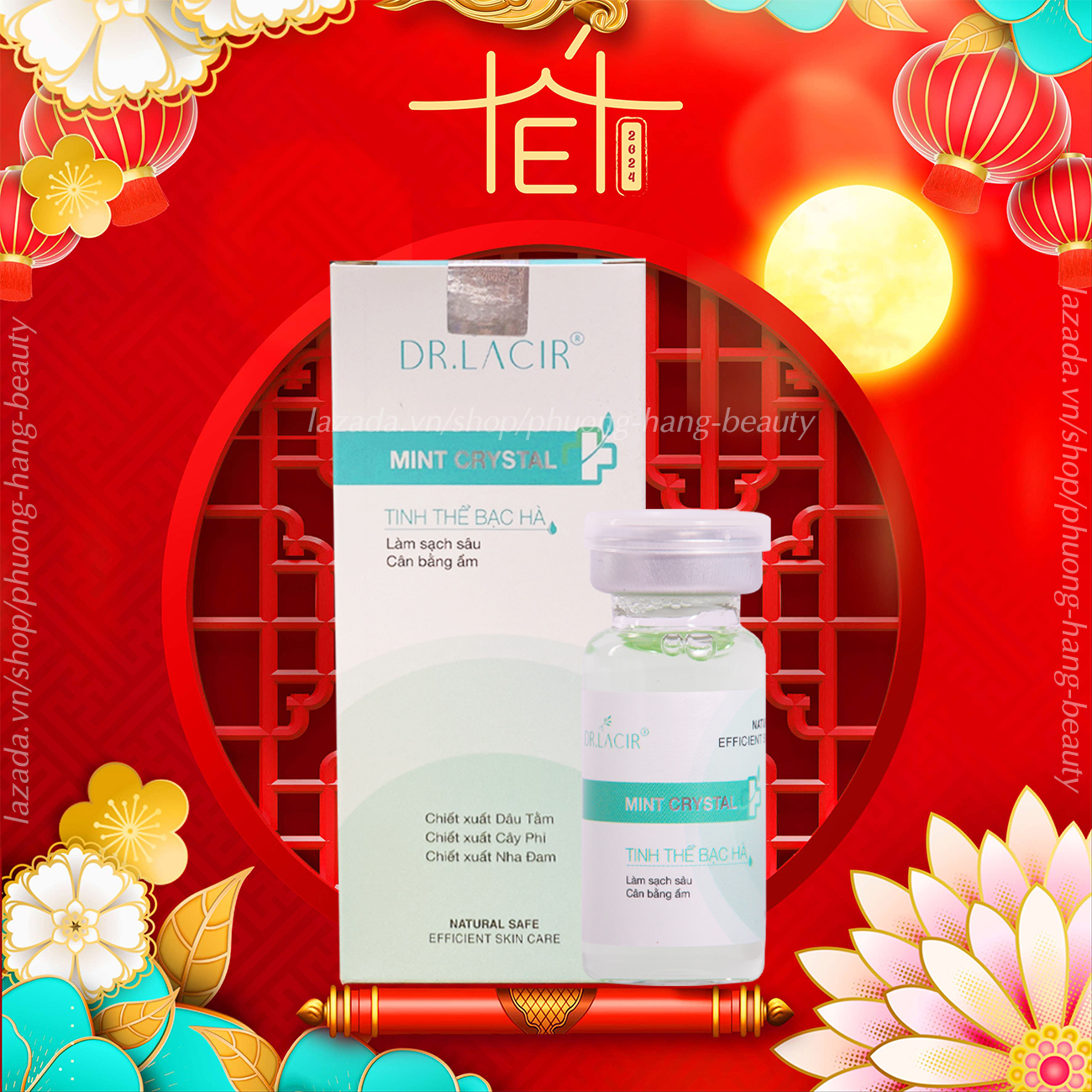 Toner tinh thể bạc hà dr.lacir