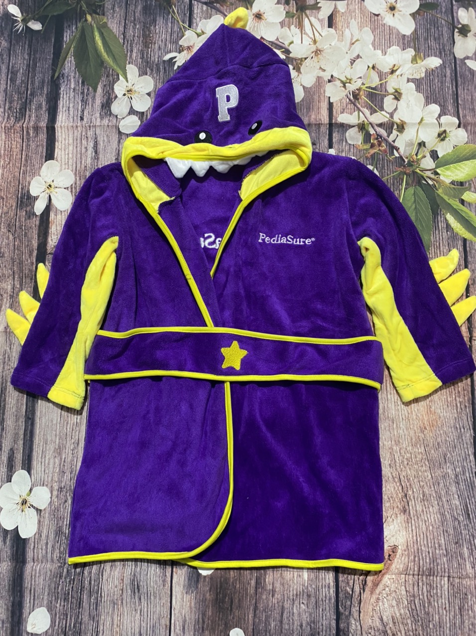 Áo choàng tắm có mũ trùm đầu cho bé 2-6 tuổi hkm pediasure - áo choàng tắm trẻ em mềm mịn, đáng yêu