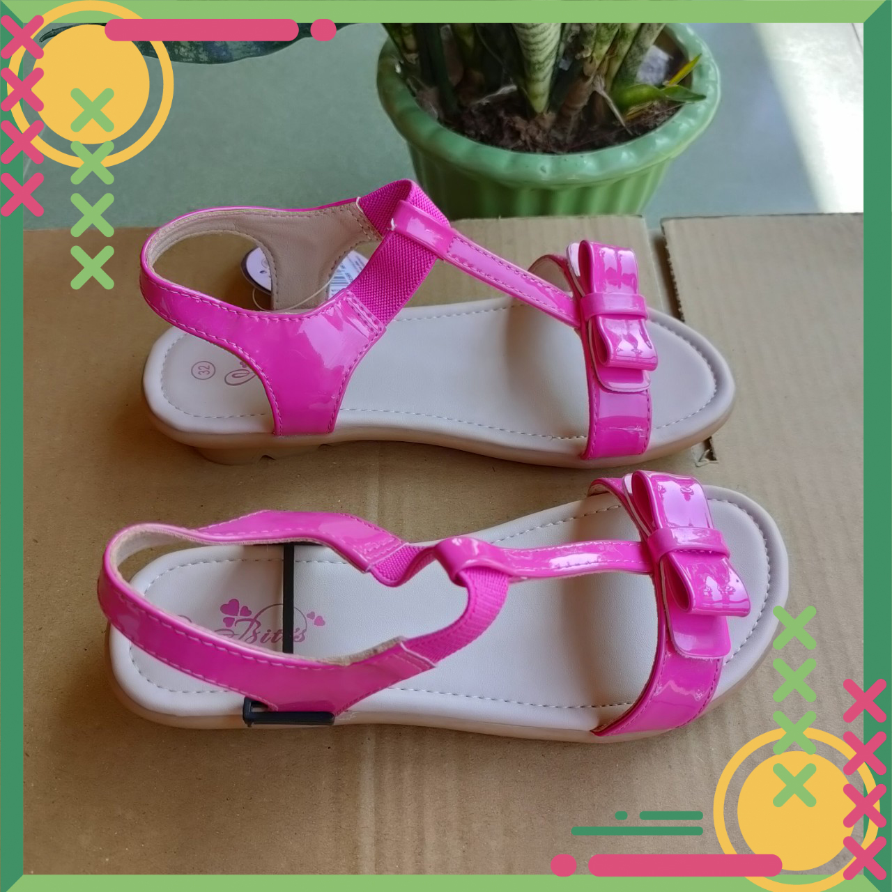 Dép Sandal bé gái hàng chính hãng DTB069088-fullbox