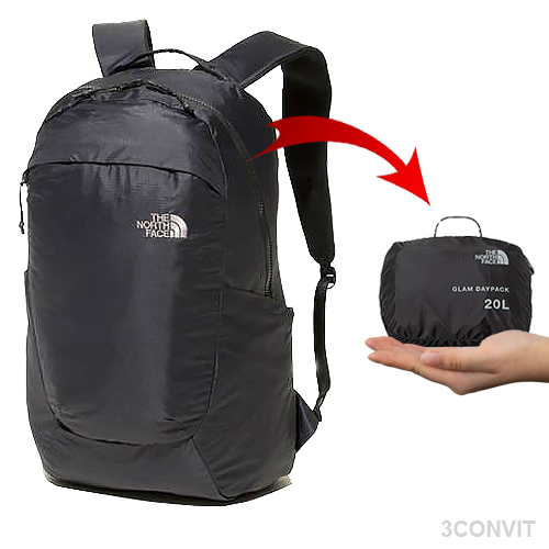 Balo gấp gọn tnf glam daypack 20l