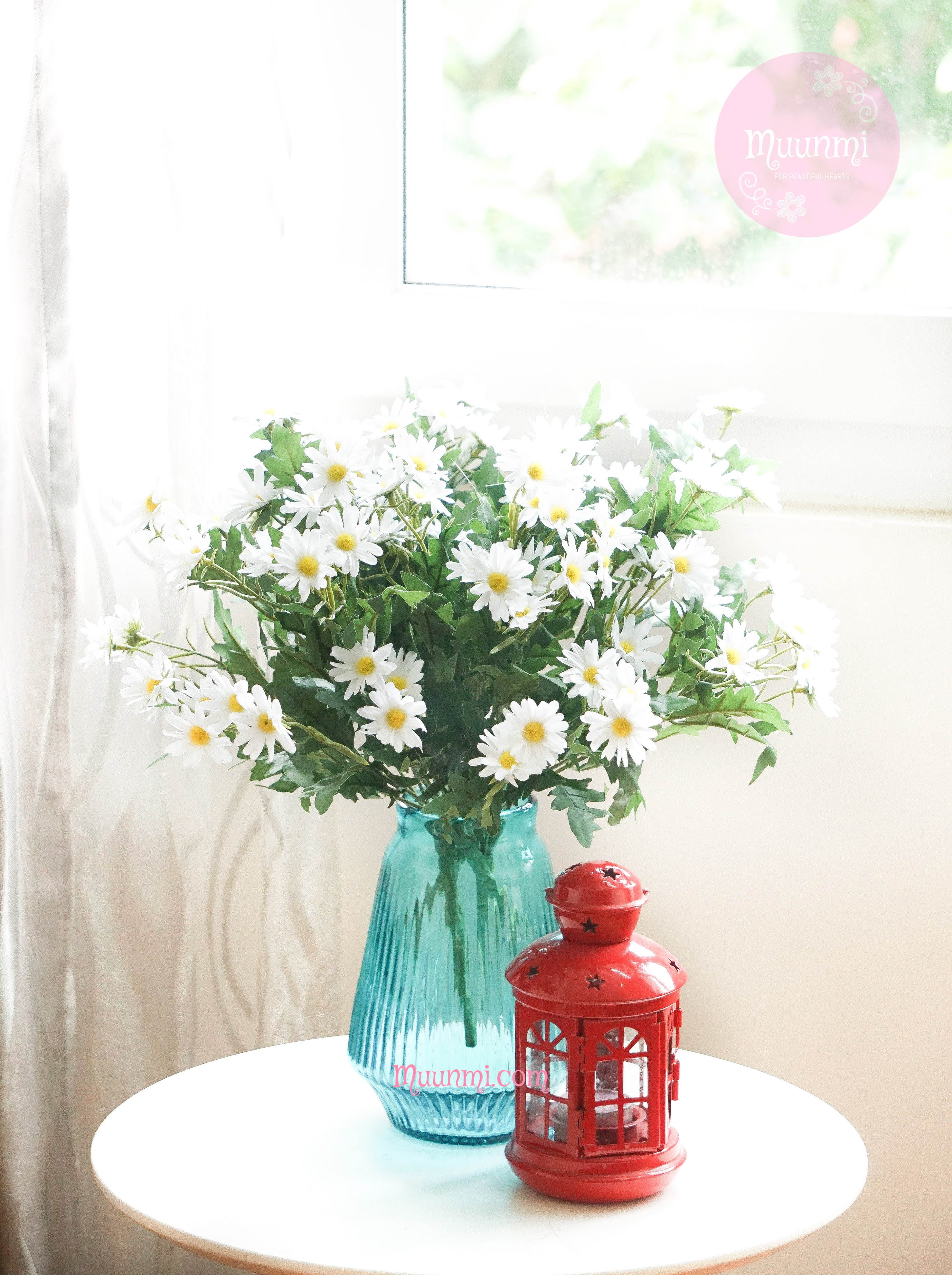 Hoa lụa 🌸  | Chùm hoa CÚC HOẠ MI trắng tinh khôi rất đẹp