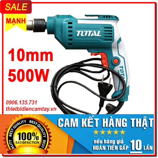 [HCM]Máy khoan điện TOTAL TD2051026E 500W 10mm