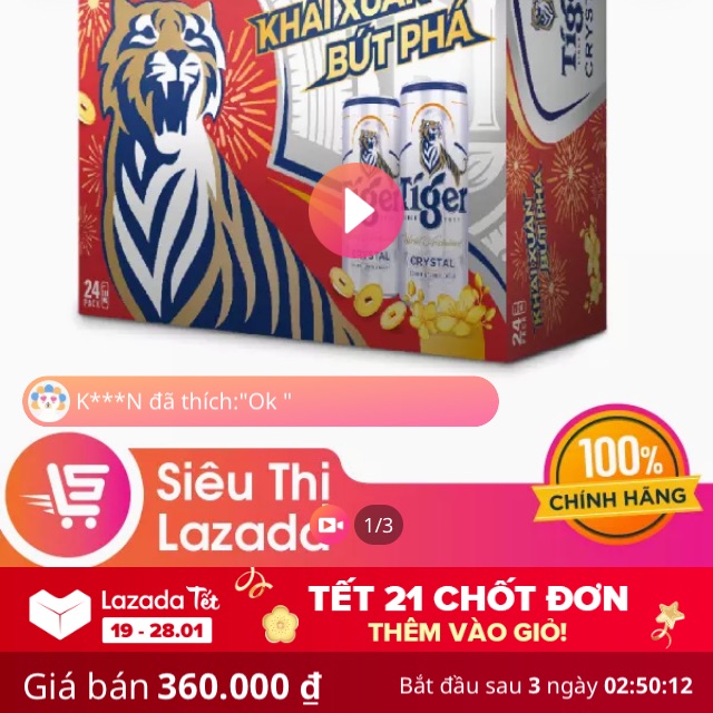 thung bia tiger