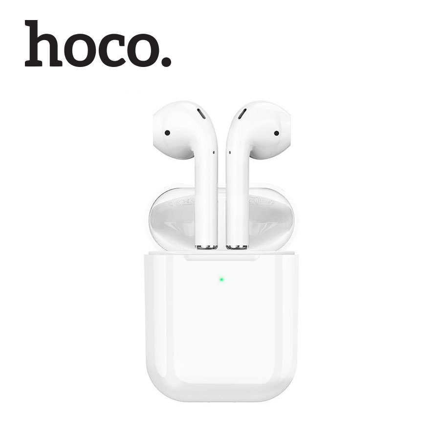 [HCM]Tai nghe Bluetooth TWS Hoco DES03 Pro V5.0 định vị đổi tên chạm cảm ứng cửa sổ kết nối pin 350mAh ( trắng )