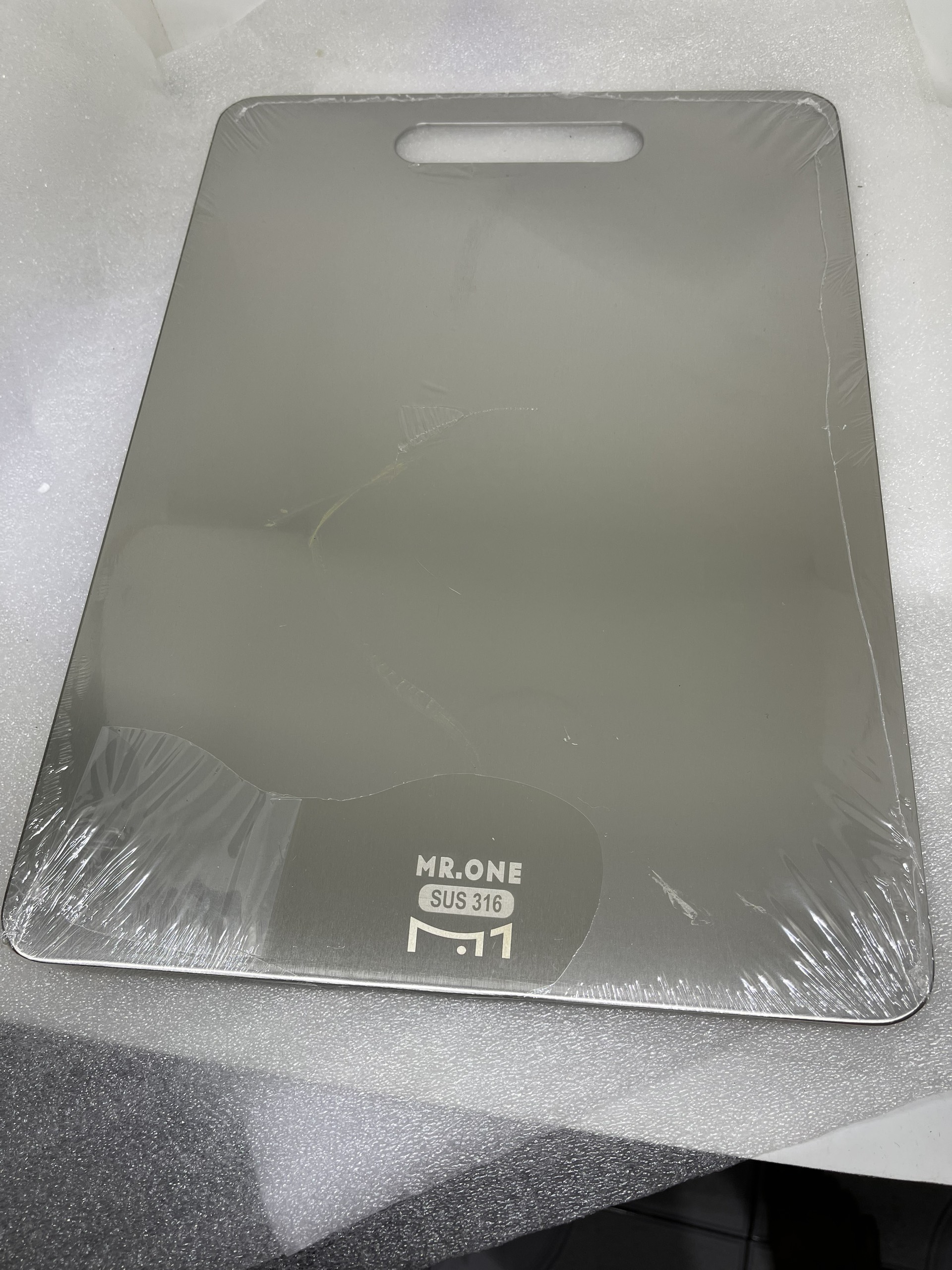 Thớt inox 316 siêu cao cấp MR.ONE Hàn Quốc, thớt xịn, bền, không mùn, kháng khuẩn an toàn vệ sinh