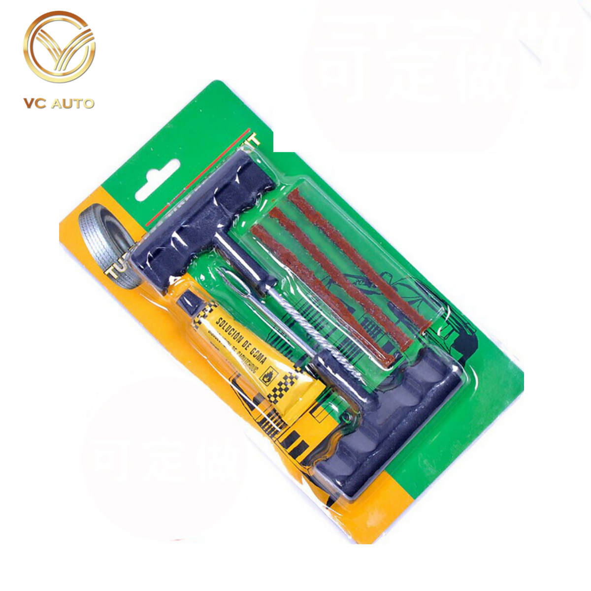 Bộ tự vá lốp xe ô tô, xe máy tiện lợi