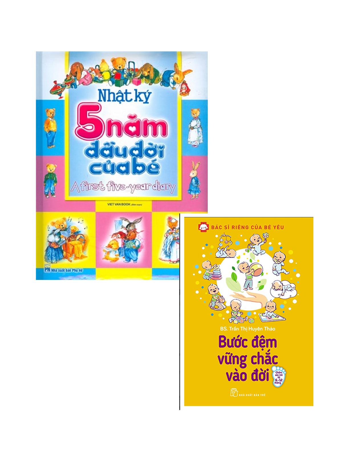 Sách - combo nhật ký 5 năm đầu đời của bé + bước đệm vững chắc vào đời