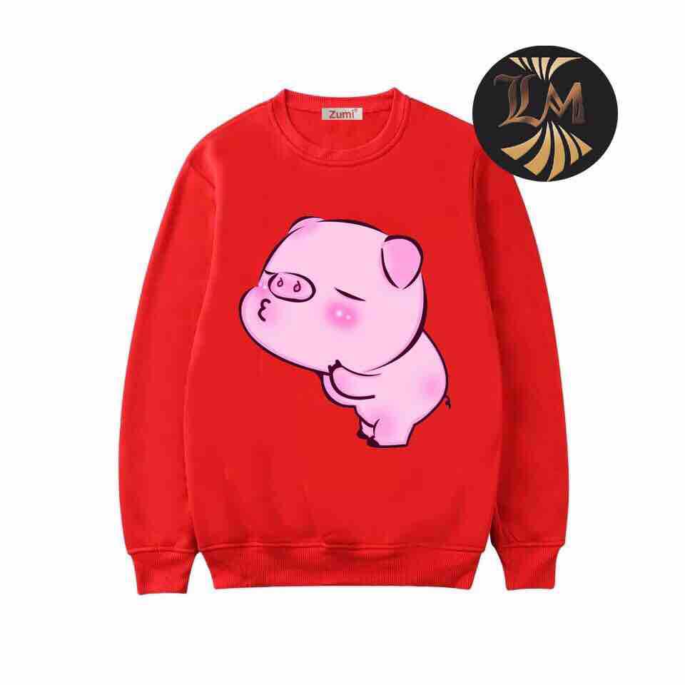 ( có big size đên 100kg) Áo nỉ sweater nam nữ heo hôn