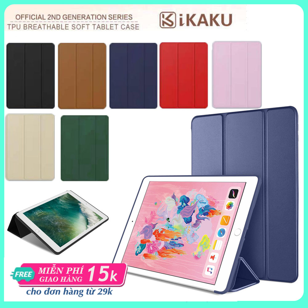 Bao Da TPU KAKU iPad Air / Air2 / Pro 9.7 / Gen 5 / Gen 6 (9.7 inch) Nắp Gập Hỗ Trợ Sleep Wake