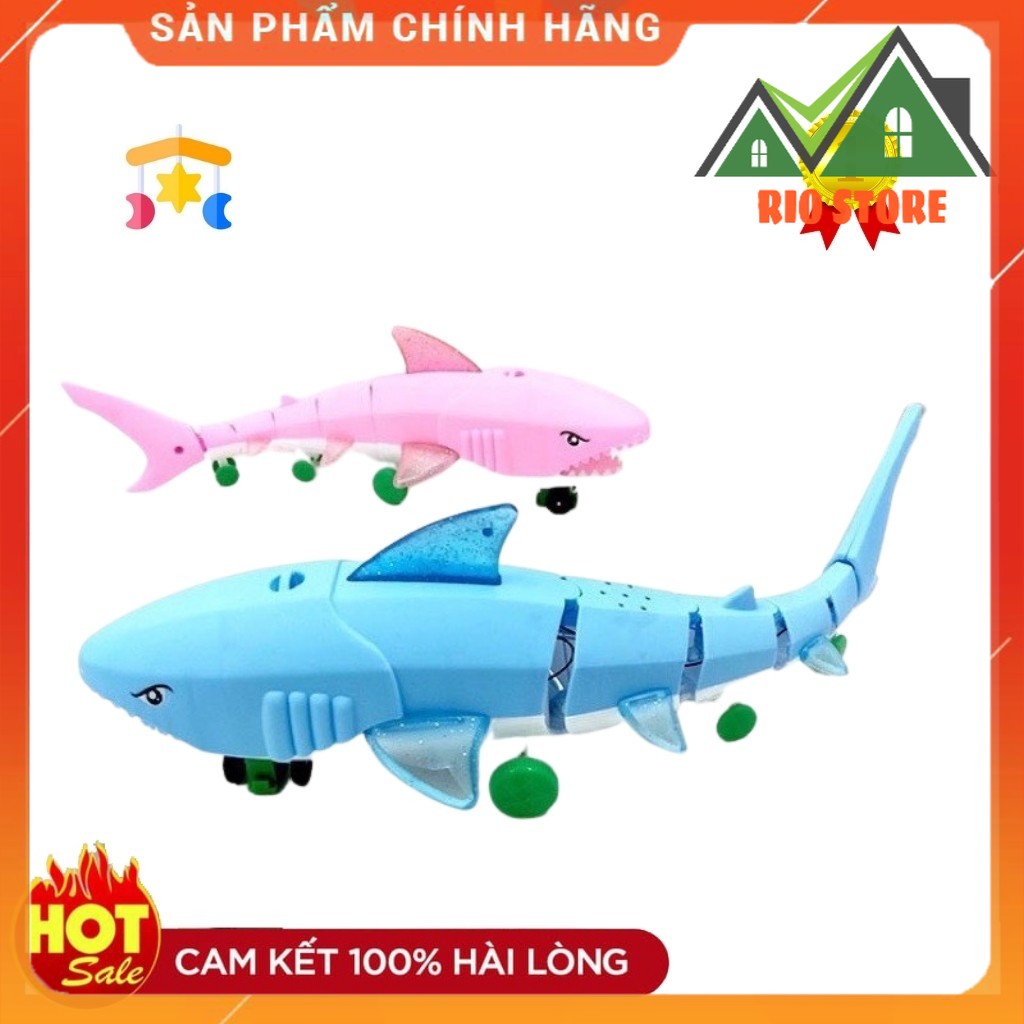 Đồ chơi cá mập cá heo chạy pin phát sáng hát baby shark vui nhộn cho bé rio store 1688