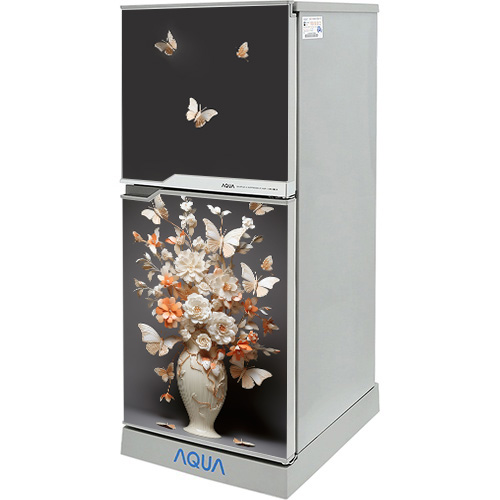 Decal dán Tủ Lạnh bình hoa bướm 3d chất liệu cao cấp