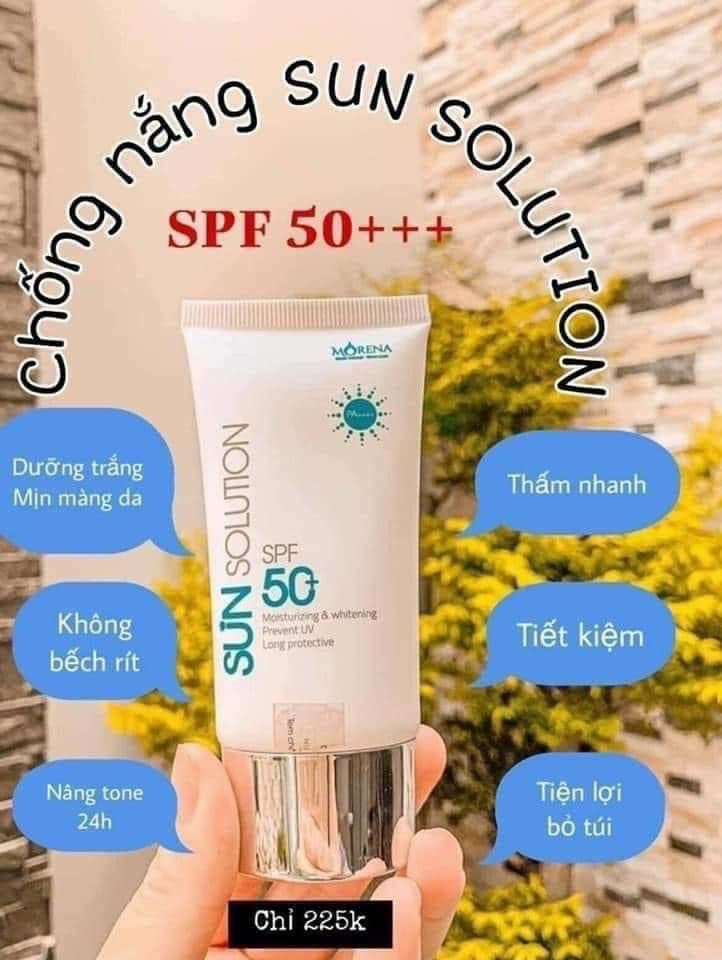 - Morena_Sun Solution,Chỉ số chống nắng,nâng tone 24h,chống lão hóa,dành cho phái đẹp