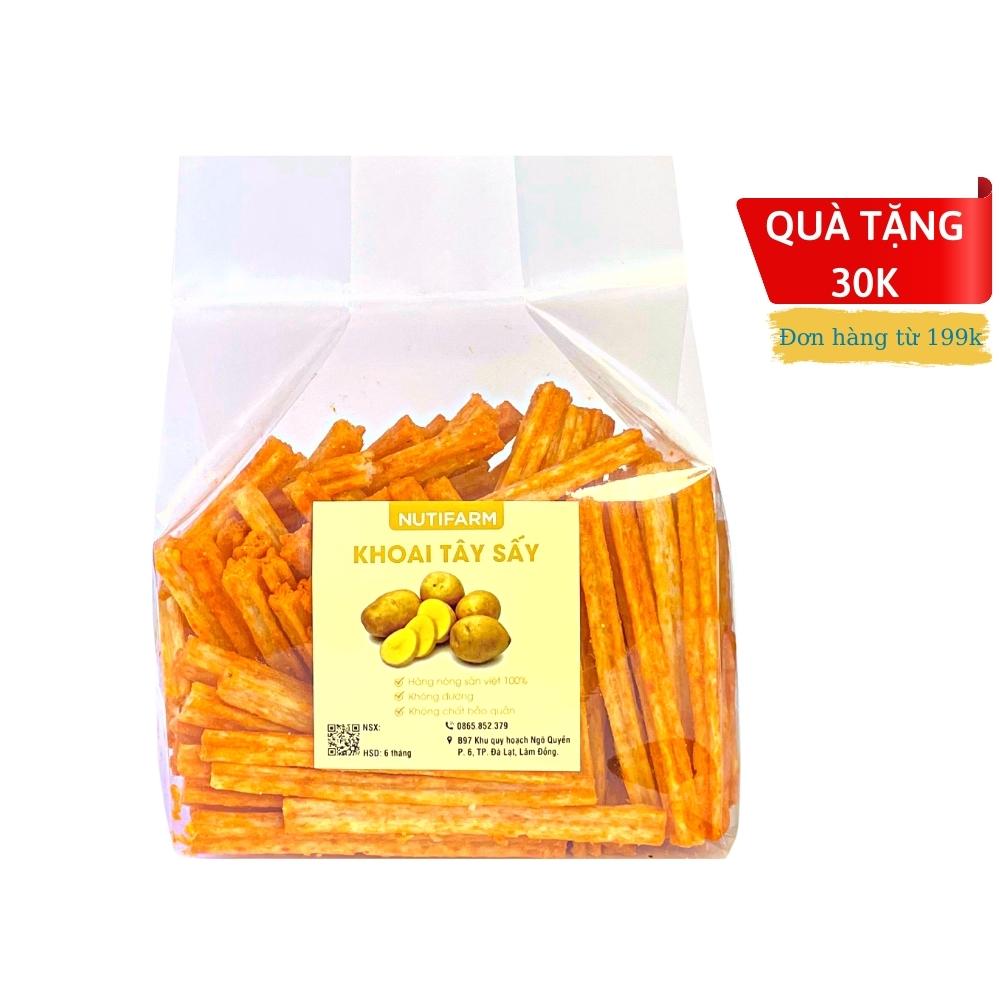 Khoai tây sấy phô mai 500gr NutiFarm đồ ăn vặt đà lạt vừa ngon vừa rẻ