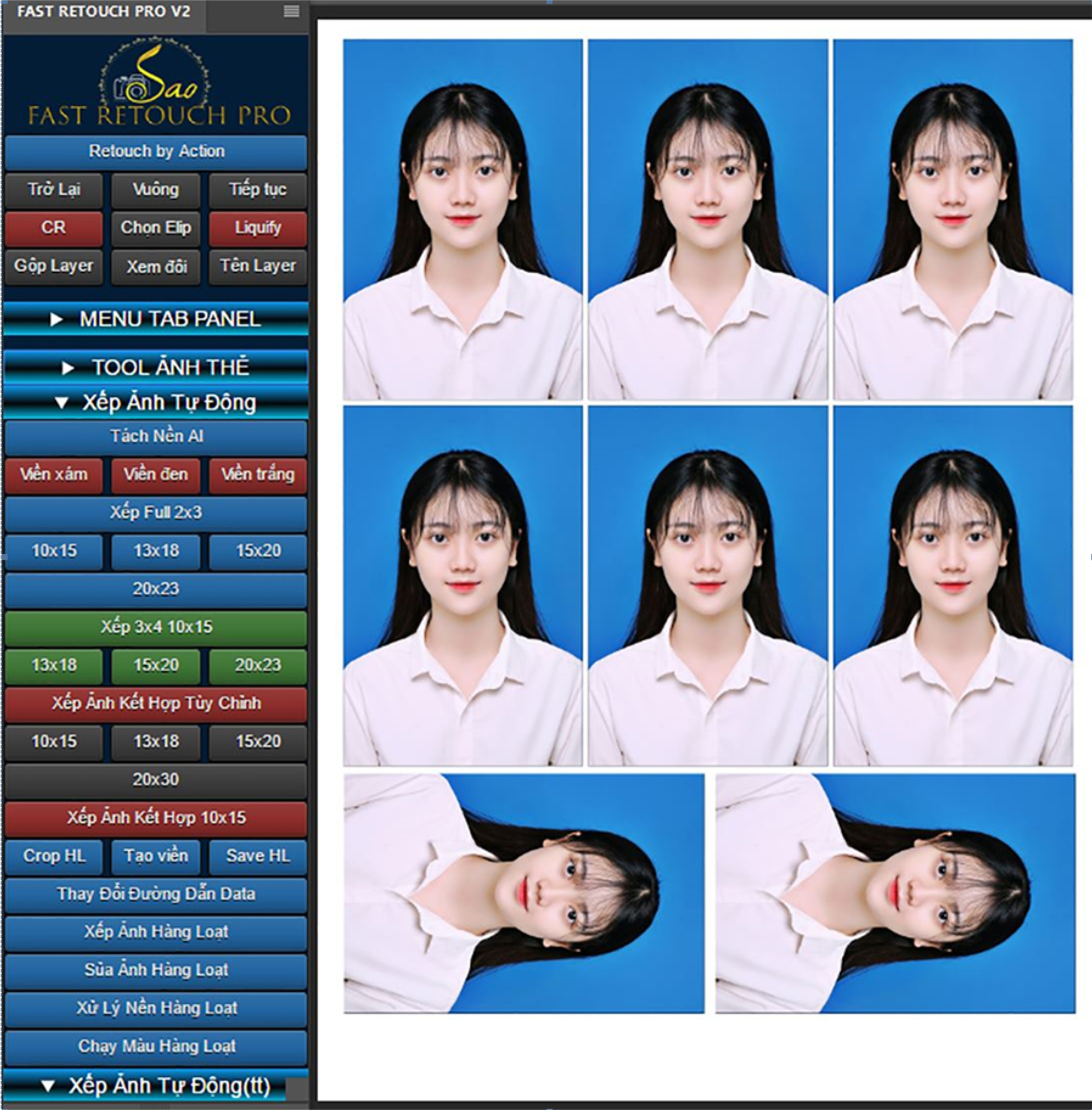 Chỉ với một vài thao tác đơn giản trên phần mềm Fast Retouch Pro, bạn có thể dễ dàng tách nền ảnh thẻ một cách chuyên nghiệp và đẹp mắt. Sử dụng công cụ này để tiết kiệm thời gian và công sức trong việc chỉnh sửa ảnh thẻ của mình.