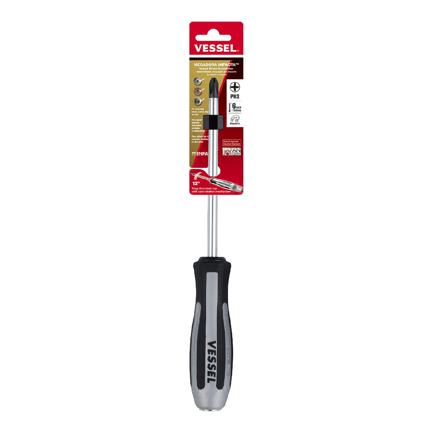 Tô vít đóng vessel no.980 +3x150 nhật bản tuốc nơ vít đóng megadora no.980